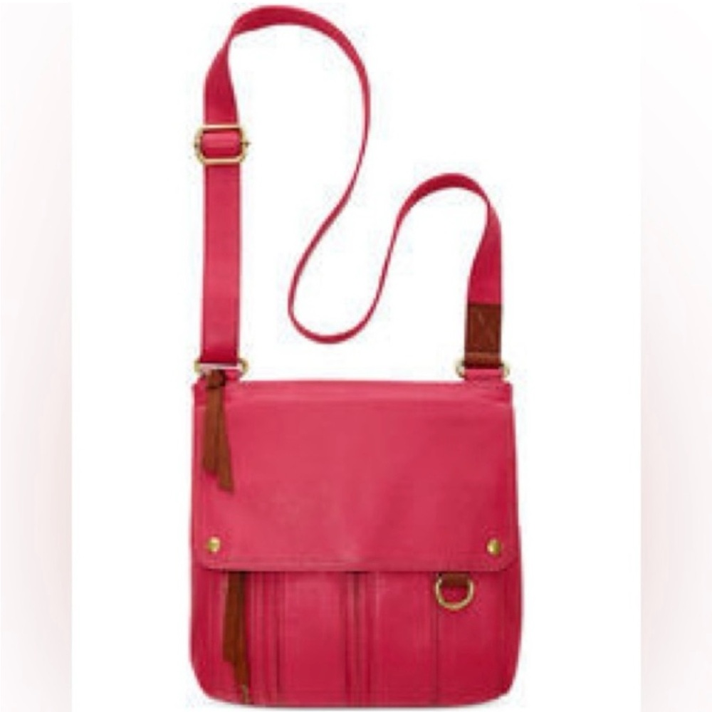 Fossil Crossbody Morgan Traceler Bag in Hot Pink